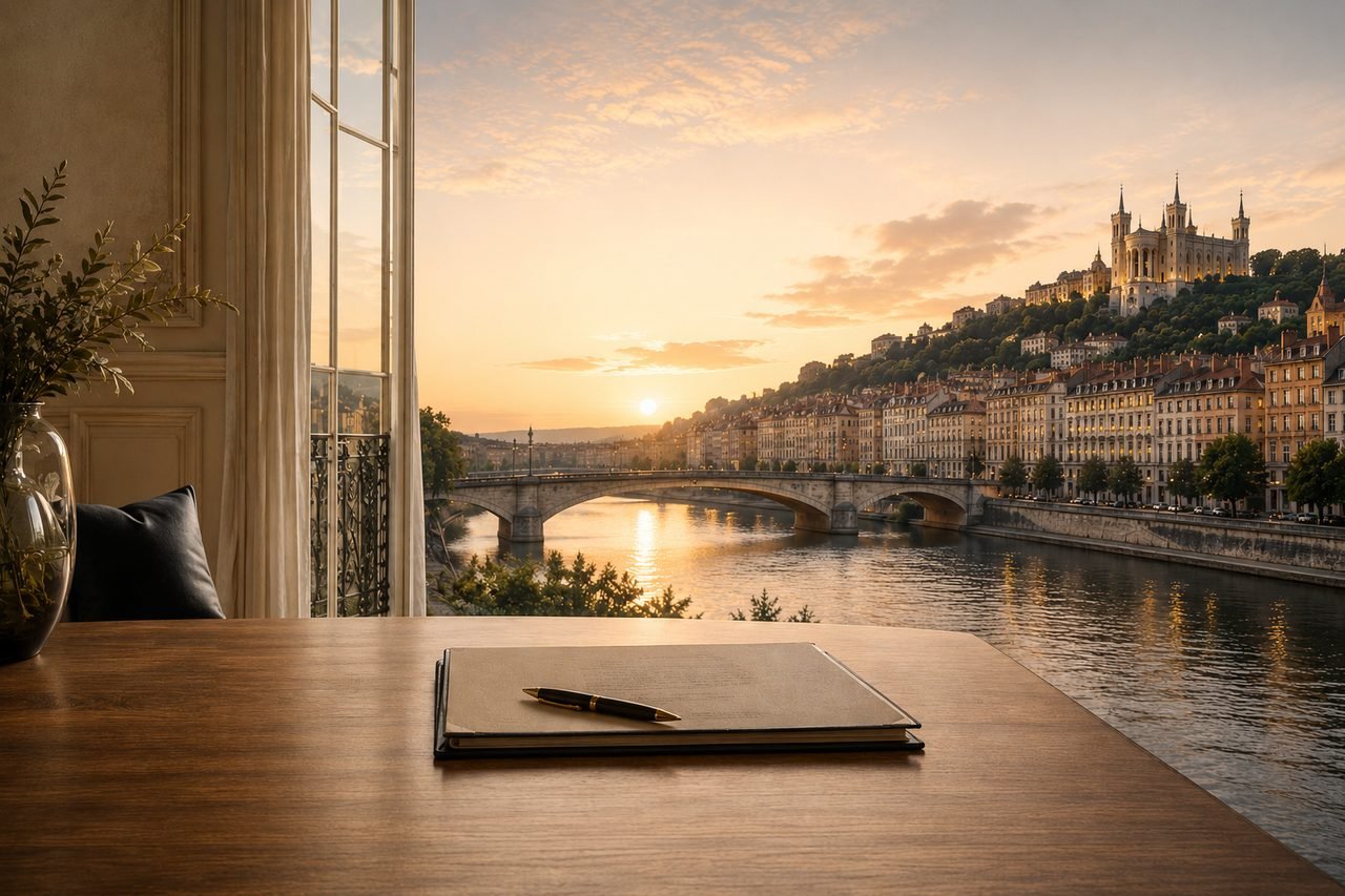 Vue sur la Saône et Fourvière depuis une résidence, vendre une résidence secondaire en viager